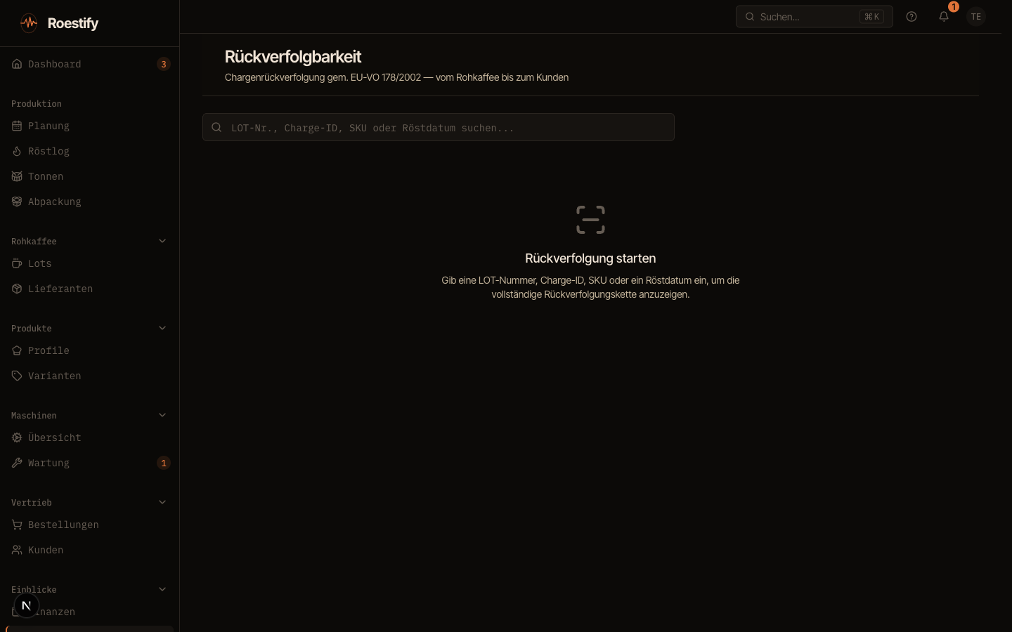 Rückverfolgung